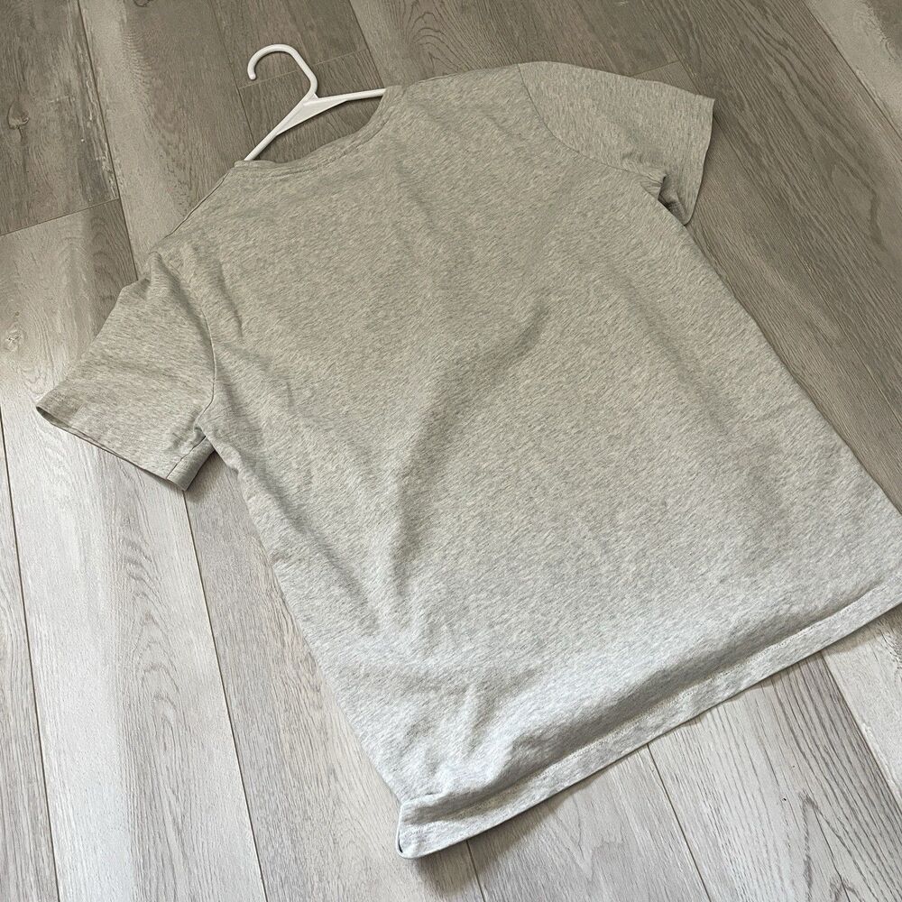 A.P.C. Embroidered Tshirt crewneck short sleeve logo mens Gray (medium) classic - Picture 4 of 6